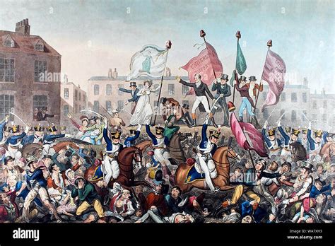 The Peterloo Massacre: A Brutal Suppression of Democratic Ideals and Calls for Political Reform in Early 19th-Century Britain